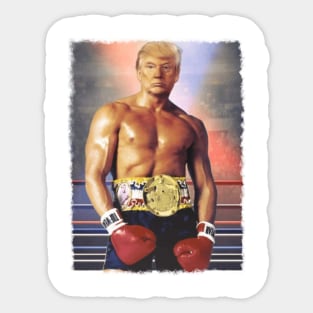 Donald Trump Boxer Funny Sticker